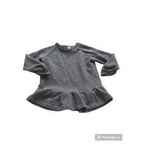 Childhoods Clothing Peplum Gray Sweatshirt 4T
